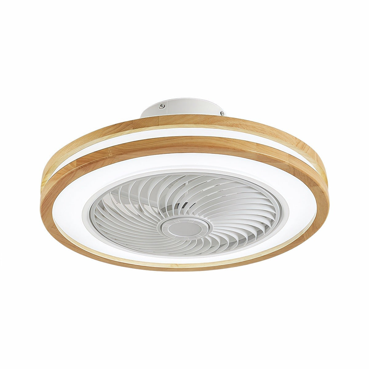 Three-level Wind Regulation Nordic Modern Bladeless Ceiling Fans with Lights and Remote Control