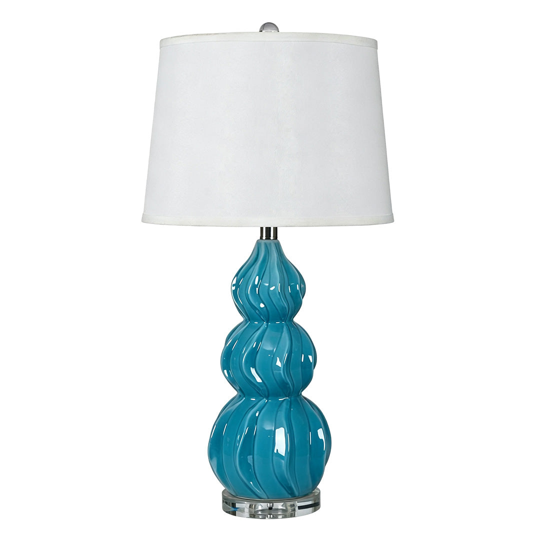Gourd Table Lamp American Minimalist Ceramic Accent Lamp