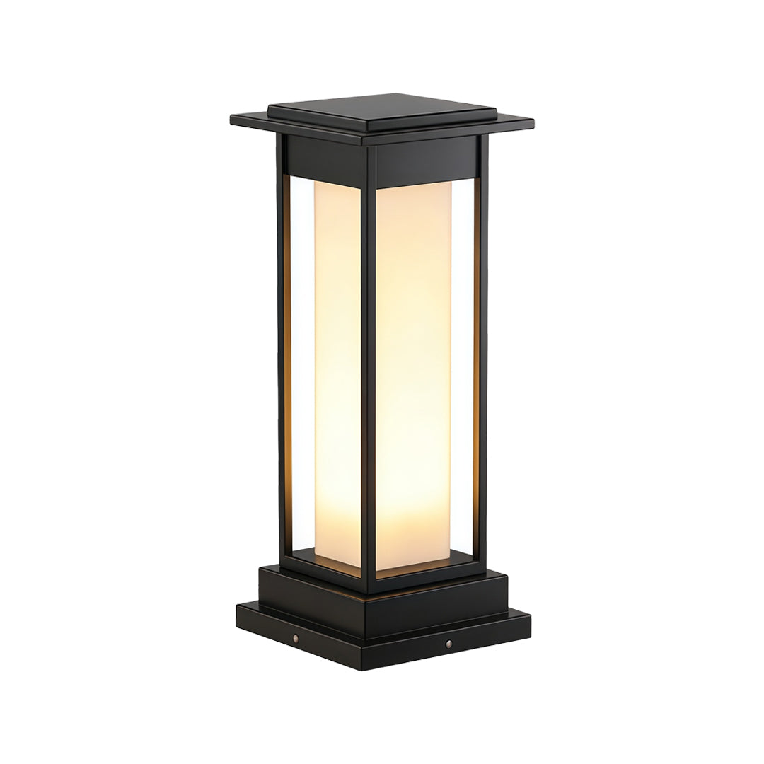 Black Bollard Light Outdoor Waterproof Garden Landscape Light