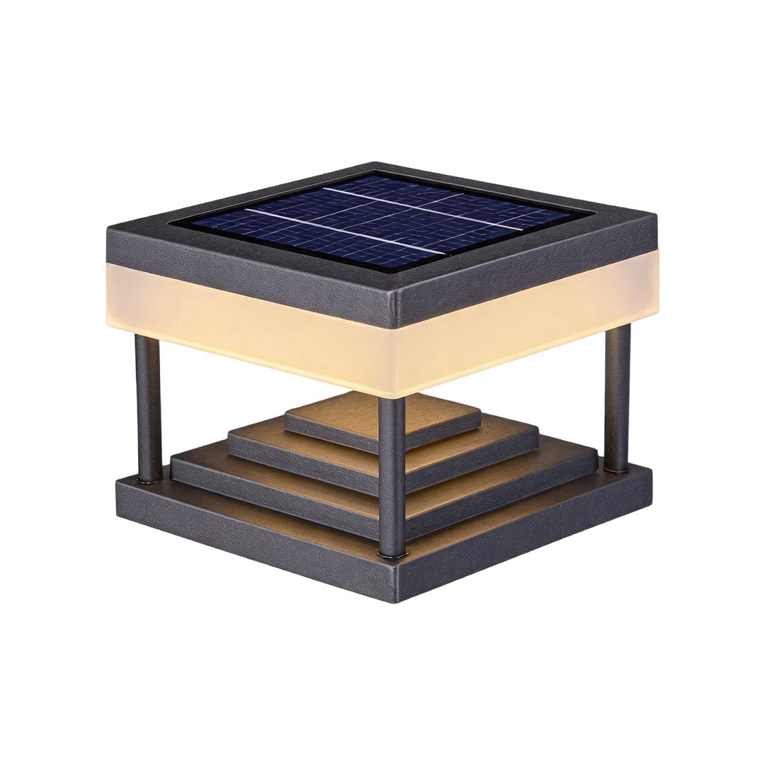 Outdoor Solar Pillar Lights Dual-Color Waterproof Light