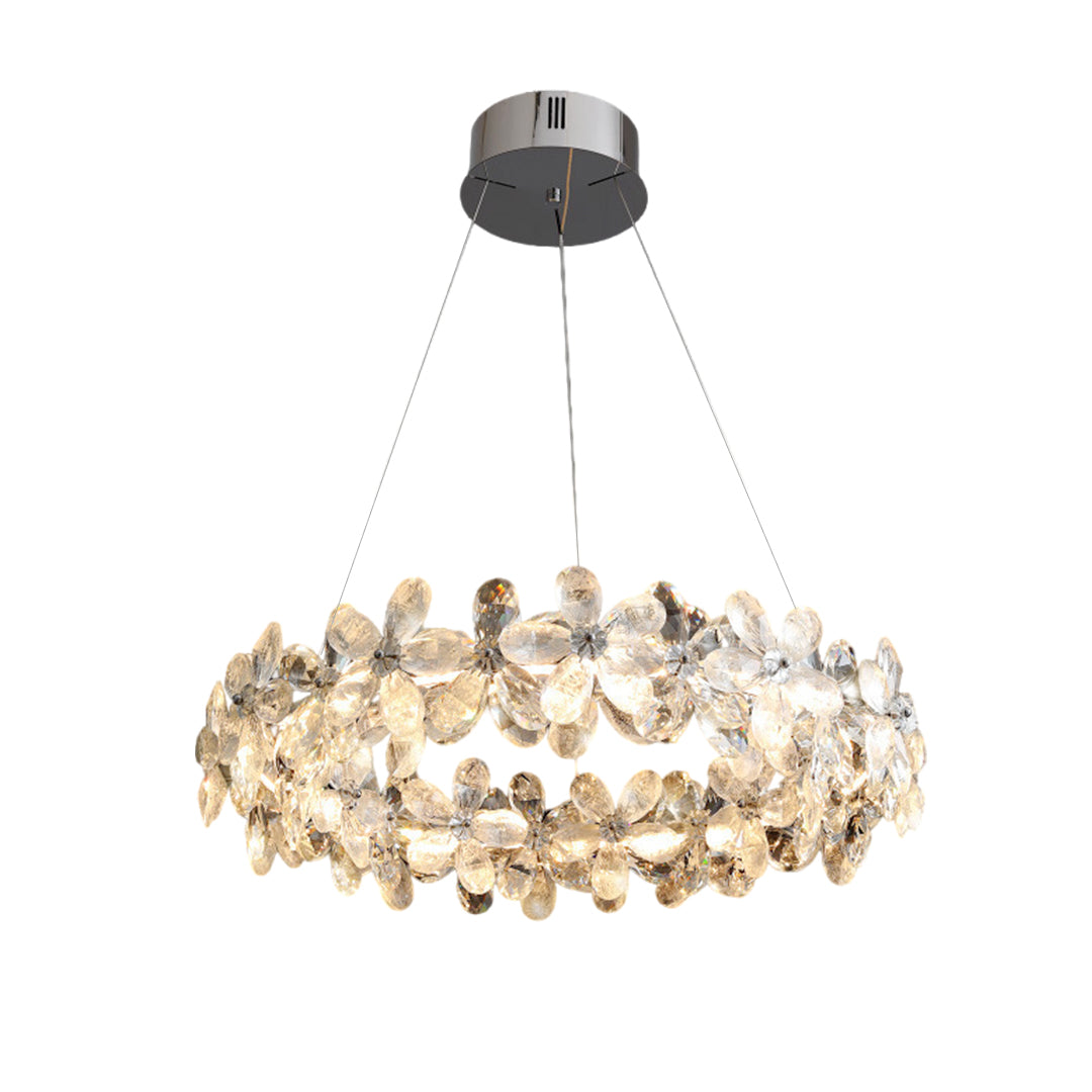 Dining Room Crystal Chandelier  French Flower Art Chandelier