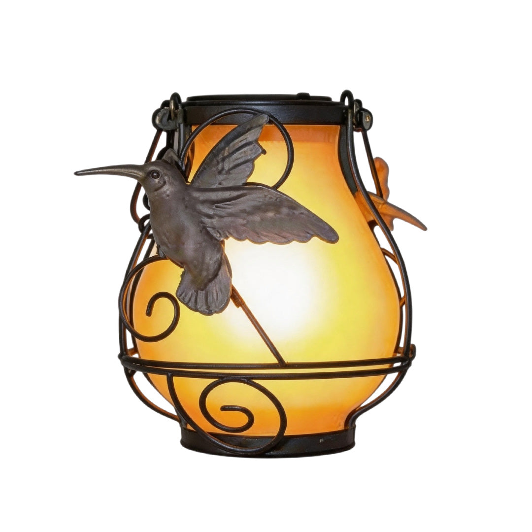 【4 PCS】Gray Outdoor Light Pendant Hanging Flame-Inspired Insect Light