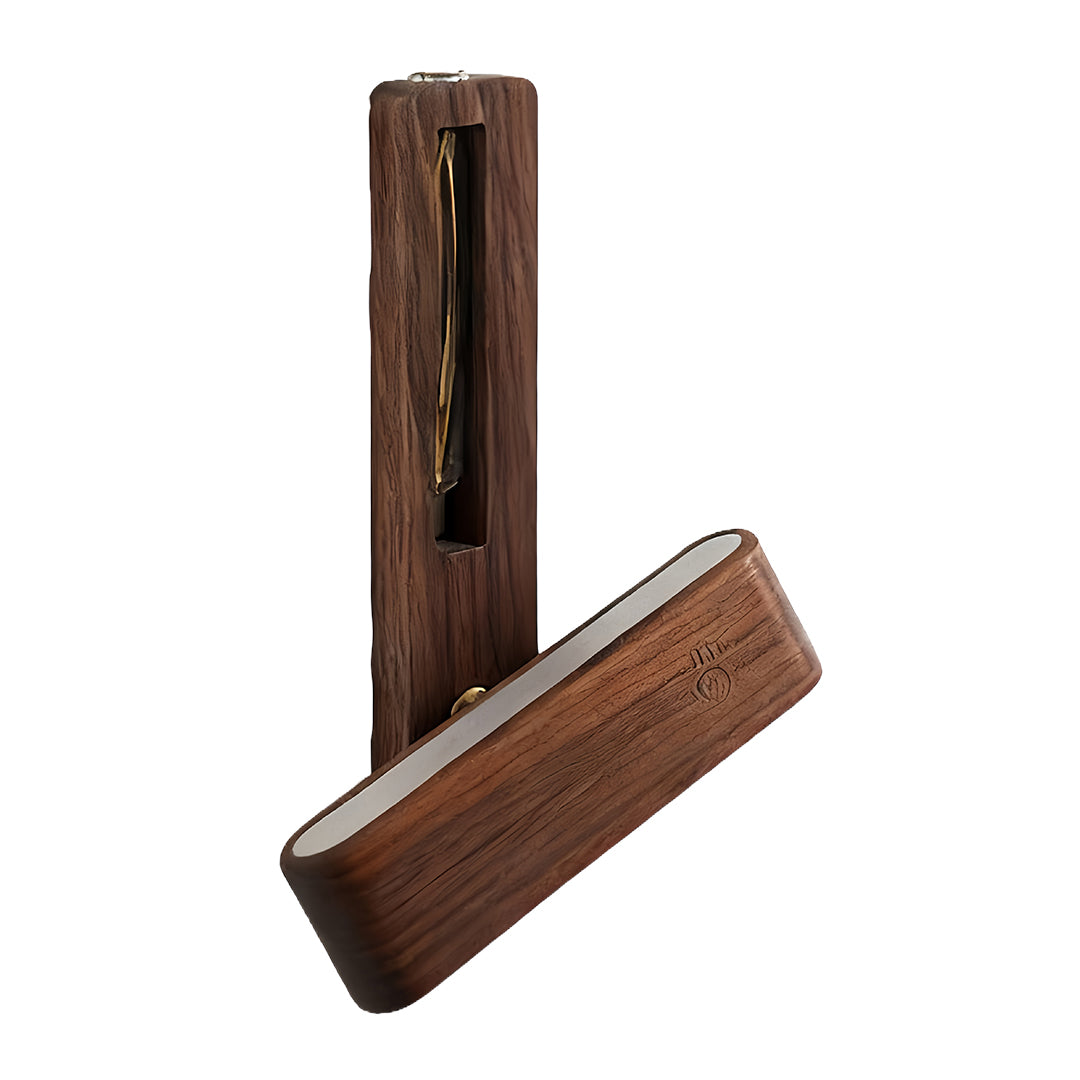 Wooden Wall Lights Minimalist with Glass Vase Wireless Magnetic Lamp