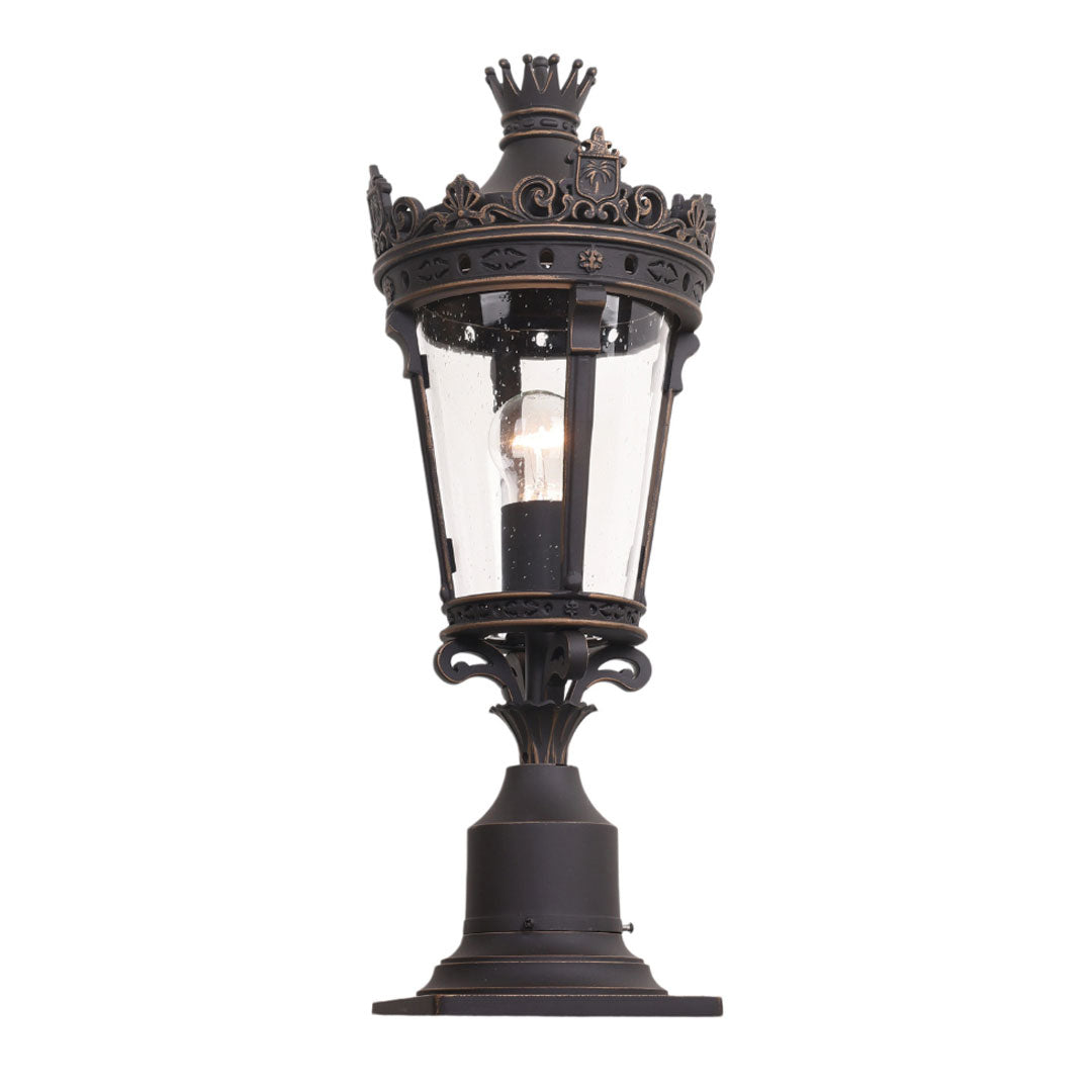 Outdoor Driveway Pillar Lights European Crown Waterproof Light