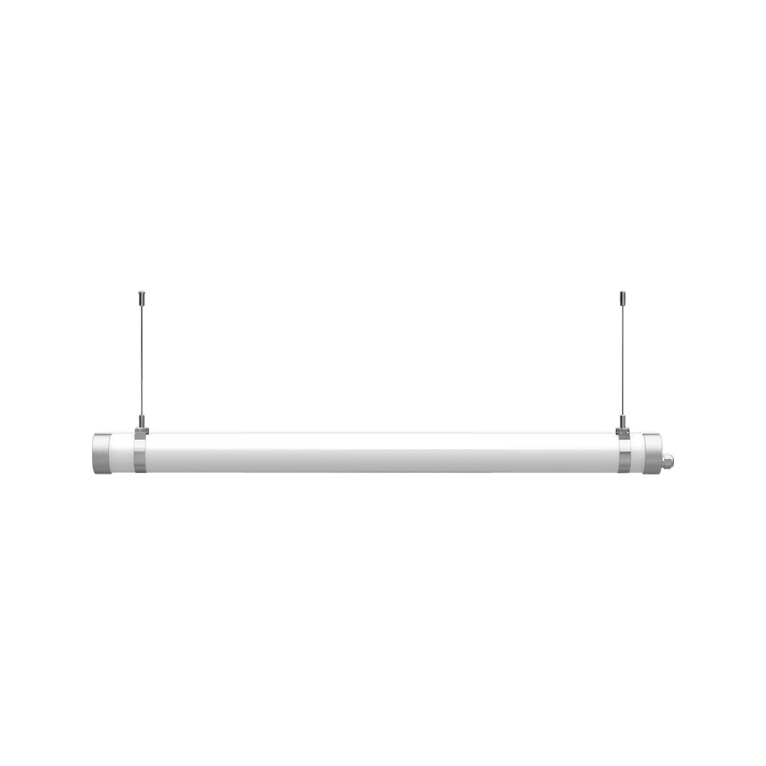 Round Linear Pendant Light LED Metal Integrated Frame Ceiling Light