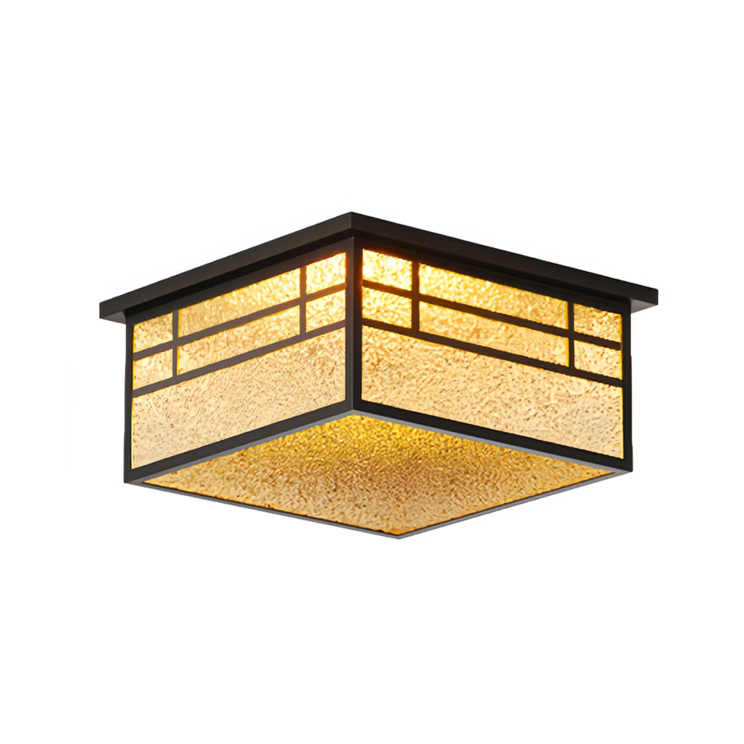 Square Flush Mount Ceiling Light Outdoor Waterproof Courtyard Light