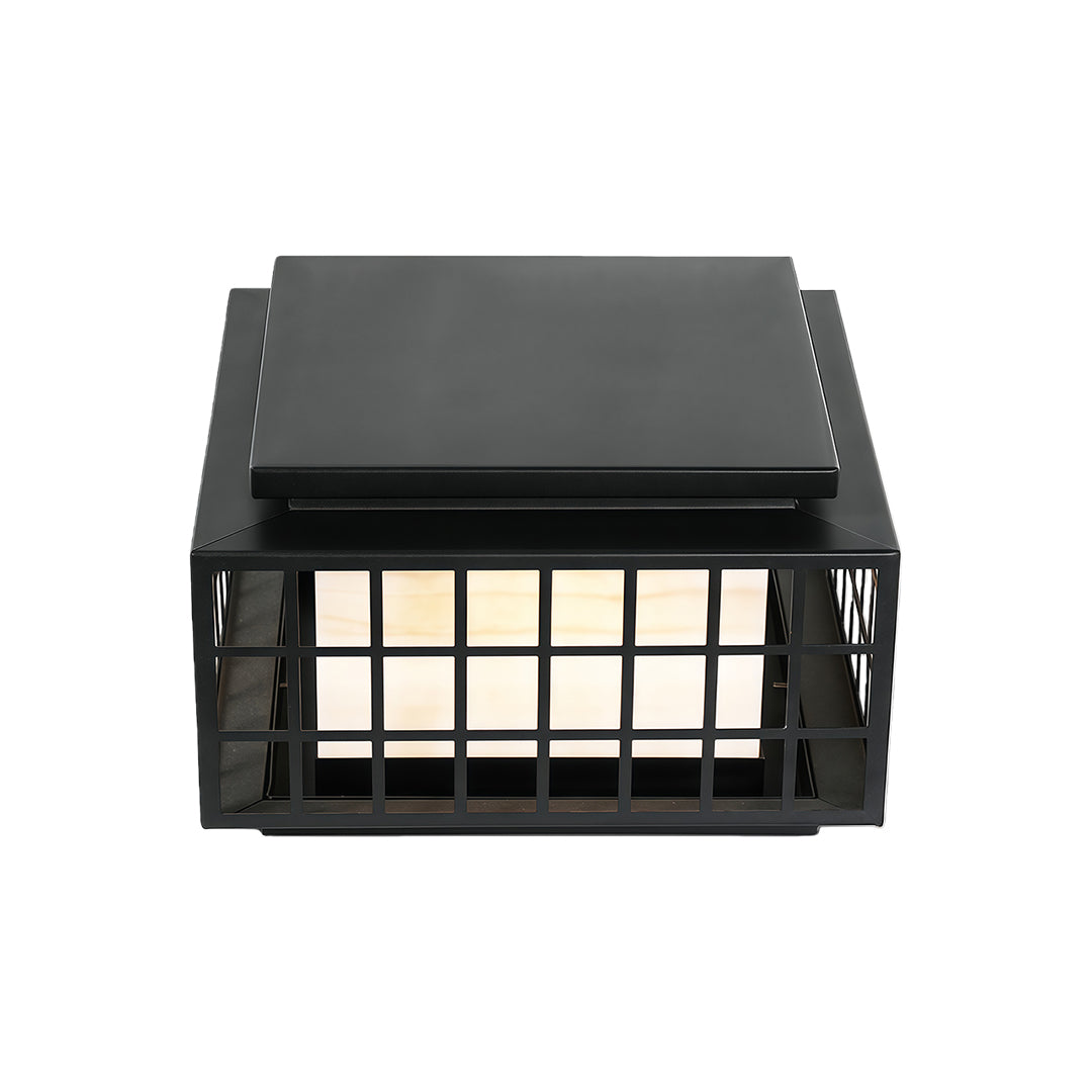 Modern Gate Pillar Lights Outdoor Waterproof Metal Lamp