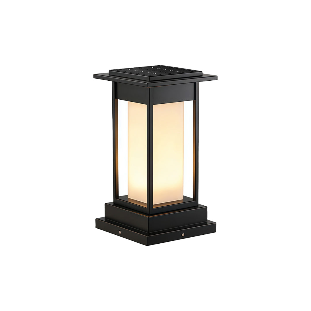 Black Bollard Light Outdoor Waterproof Garden Landscape Light