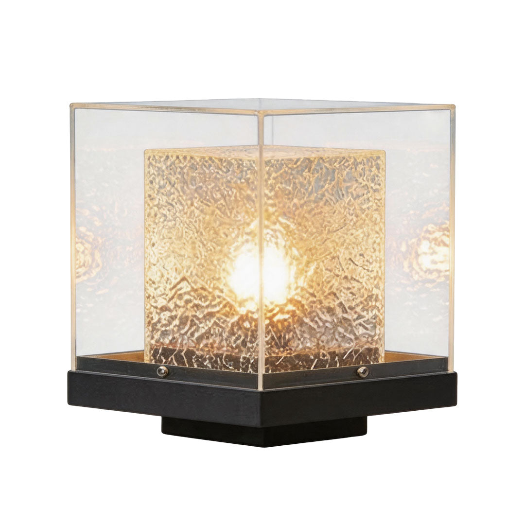 Small Outdoor Pillar Lights Courtyard Metal Landscape Light
