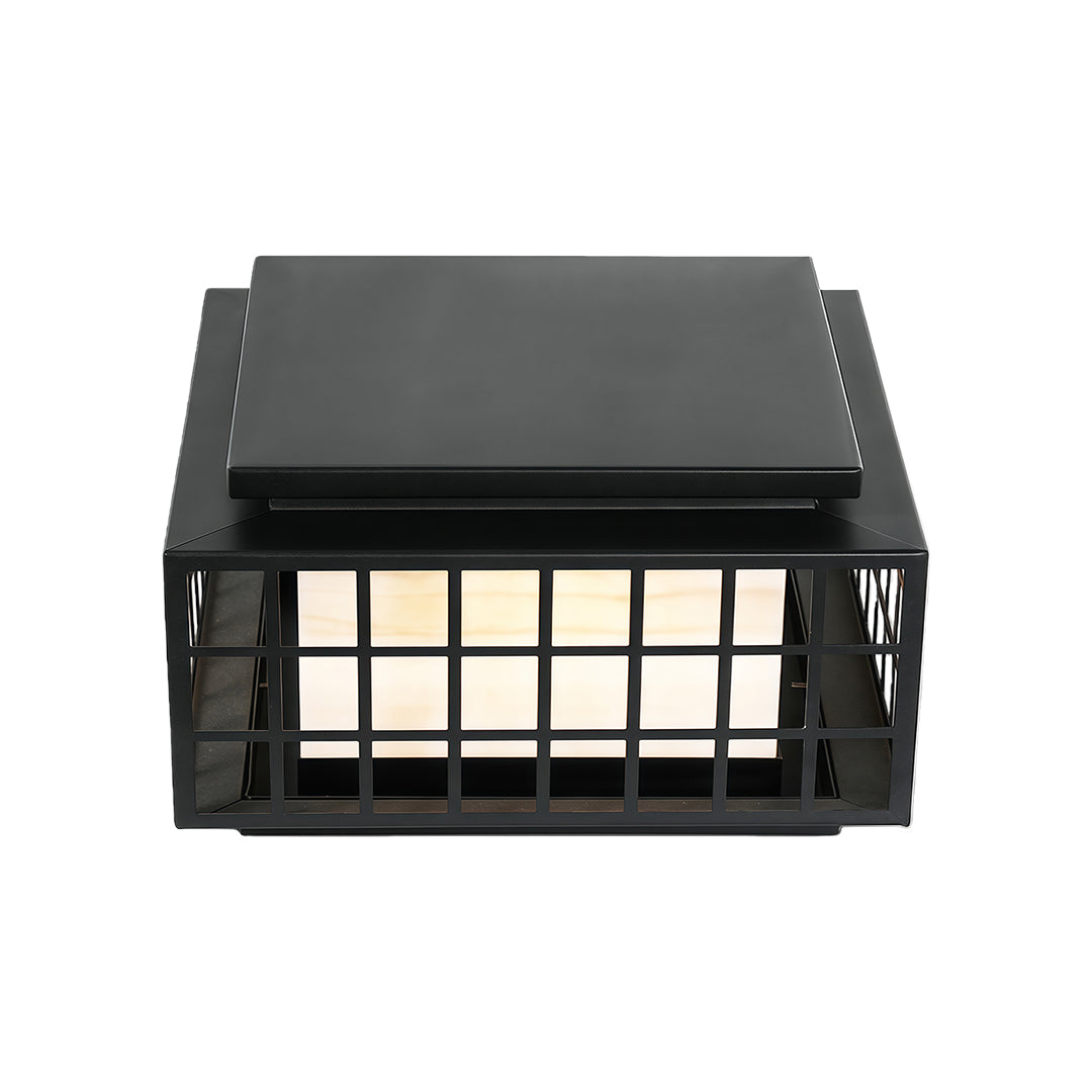 Modern Gate Pillar Lights Outdoor Waterproof Metal Lamp