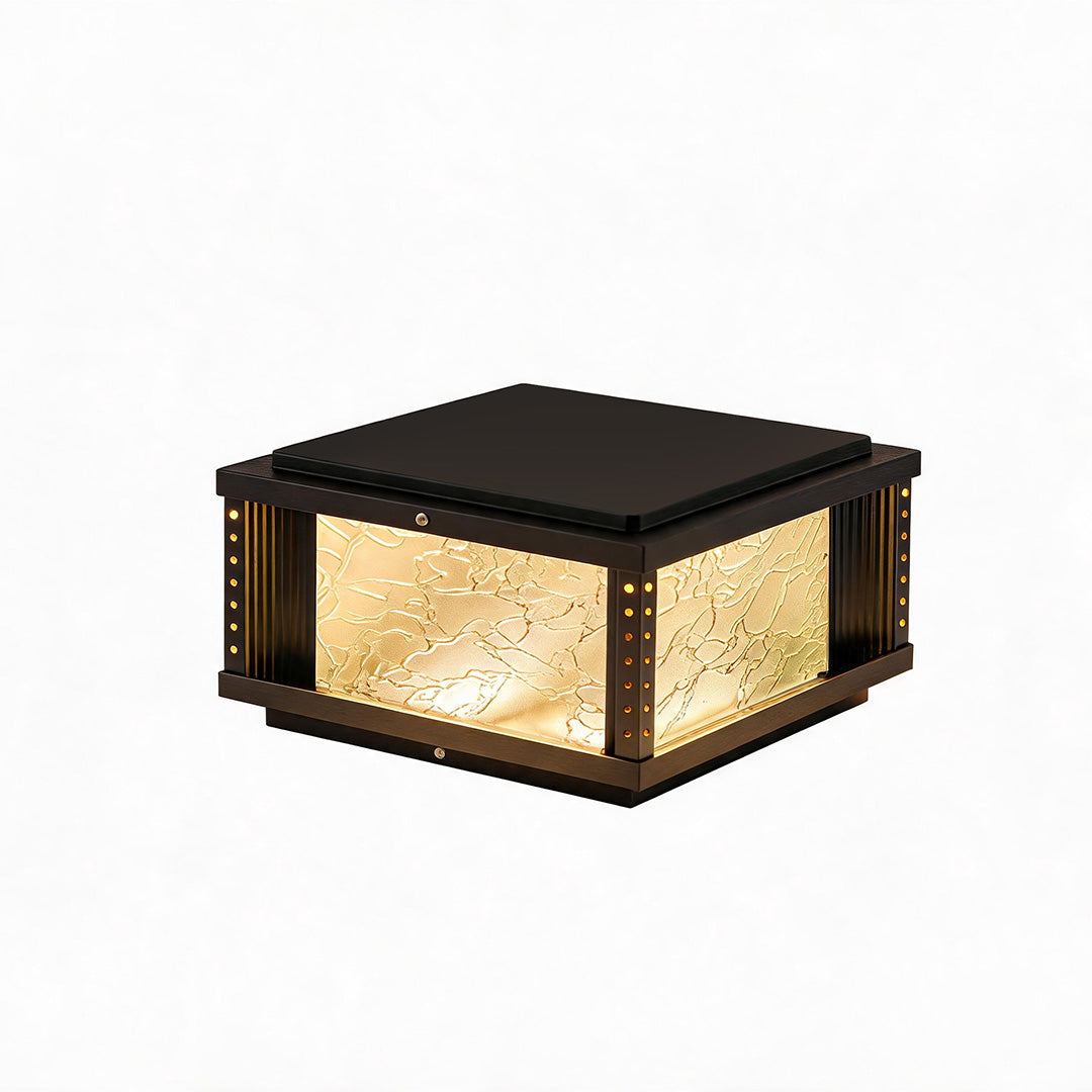 Outdoor Pillar Lights Modern Courtyard Gate Metal Lights