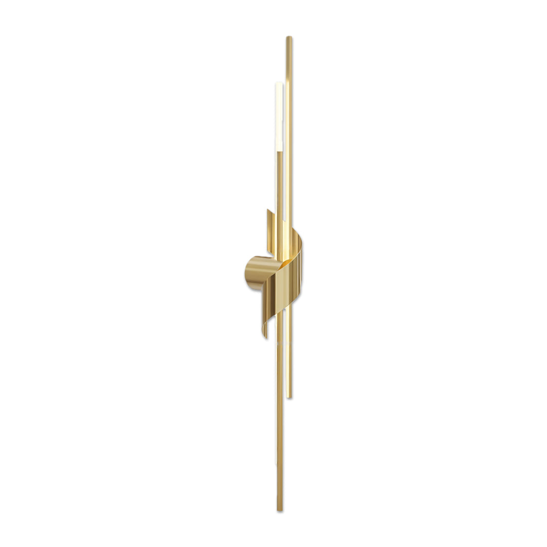 2 Lamp Linear Wall Sconce Italian Luxury Solid Copper Light