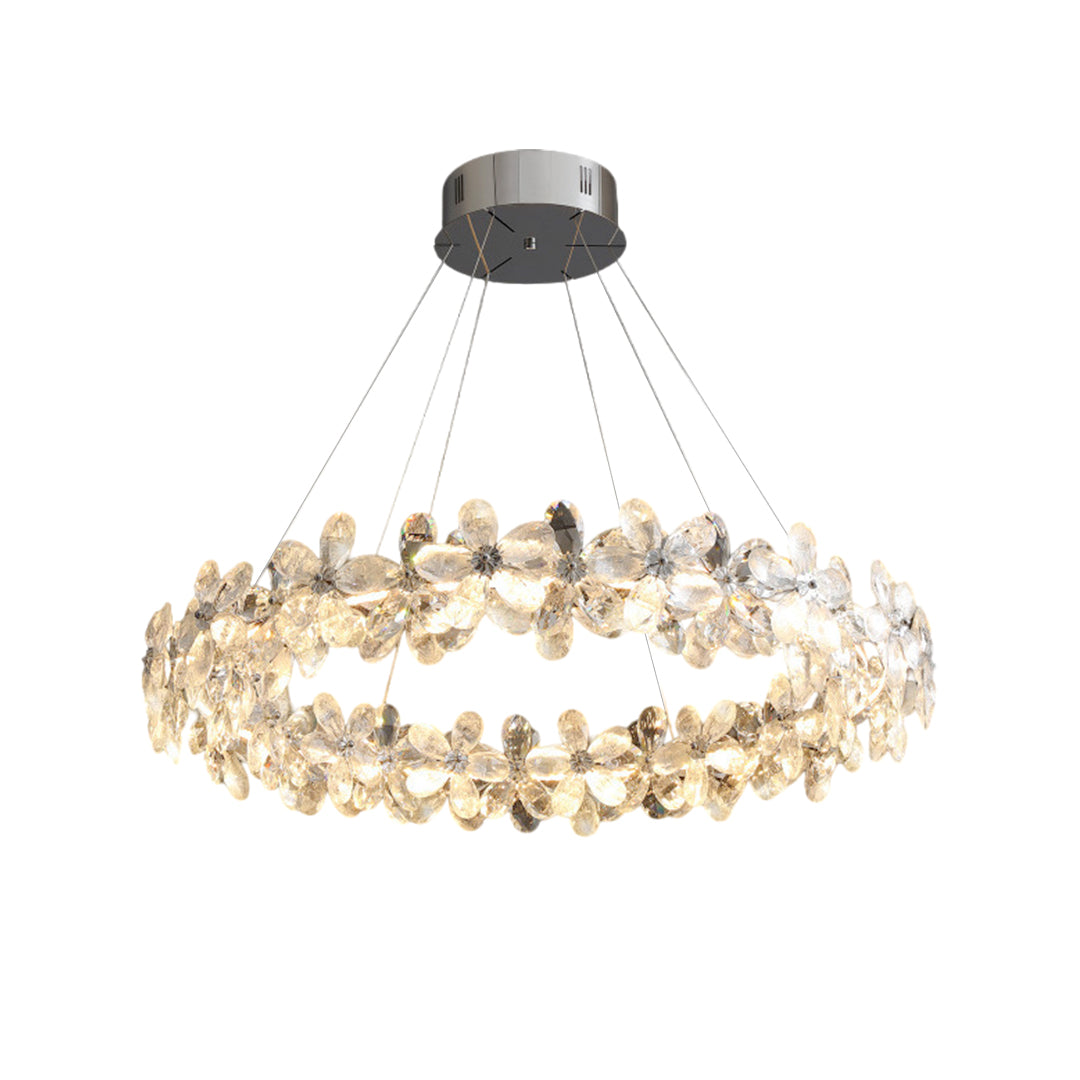 Dining Room Crystal Chandelier  French Flower Art Chandelier