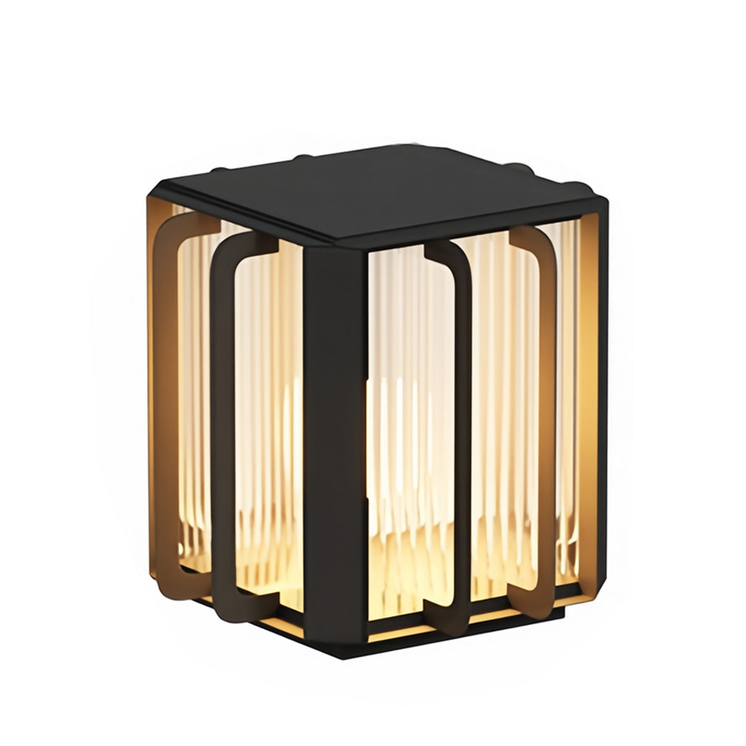 Outdoor Pillar Lantern Lights Modern Waterproof Fence Light
