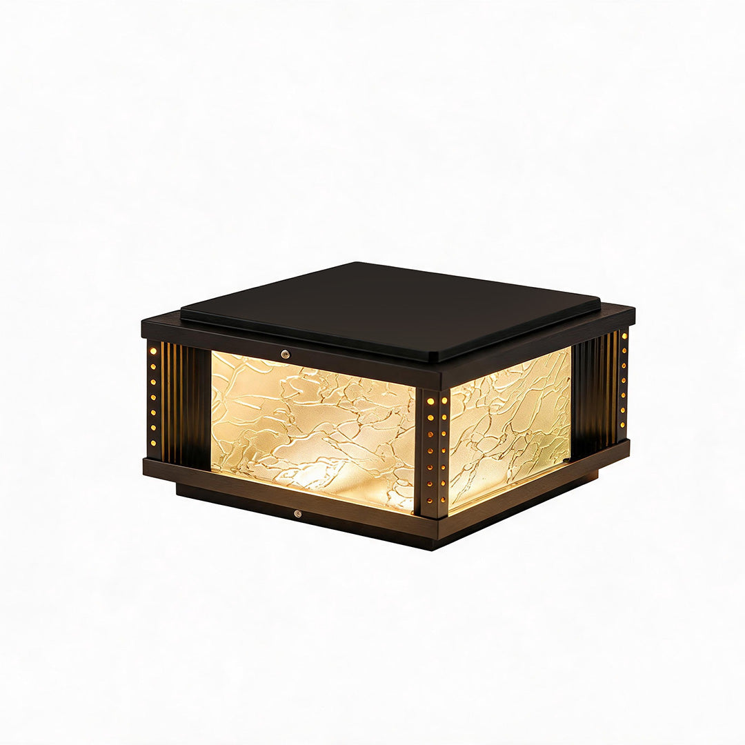 Outdoor Pillar Lights Modern Courtyard Gate Metal Lights