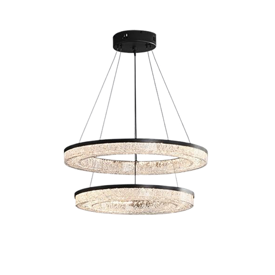 Circle Pendant Light Luxury Ring Art Chandelier