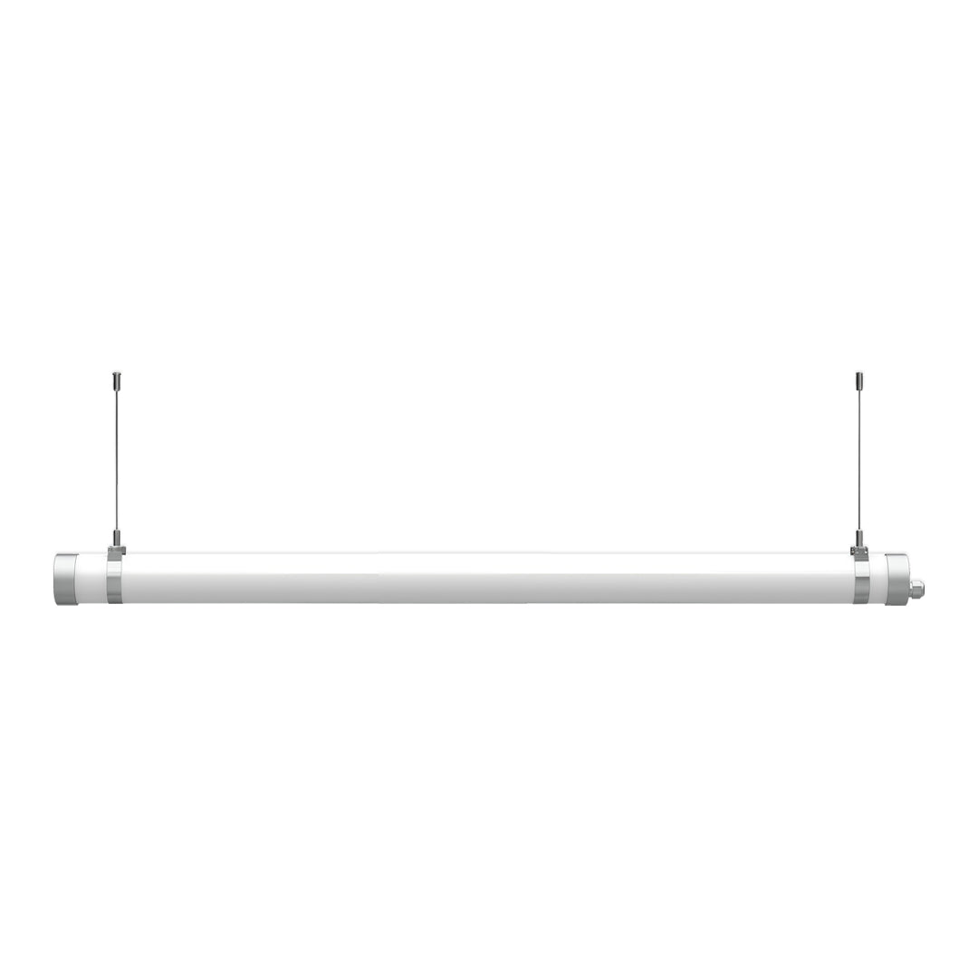 Round Linear Pendant Light LED Metal Integrated Frame Ceiling Light