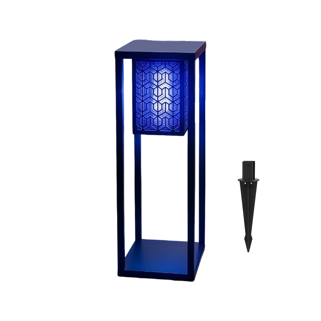 Black Bollard Garden Lights Outdoor Mosquito Killer Light