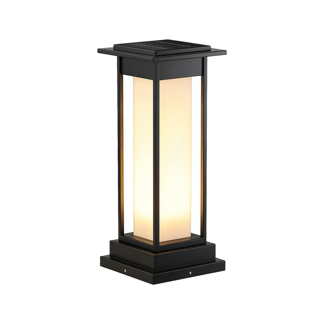 Black Bollard Light Outdoor Waterproof Garden Landscape Light