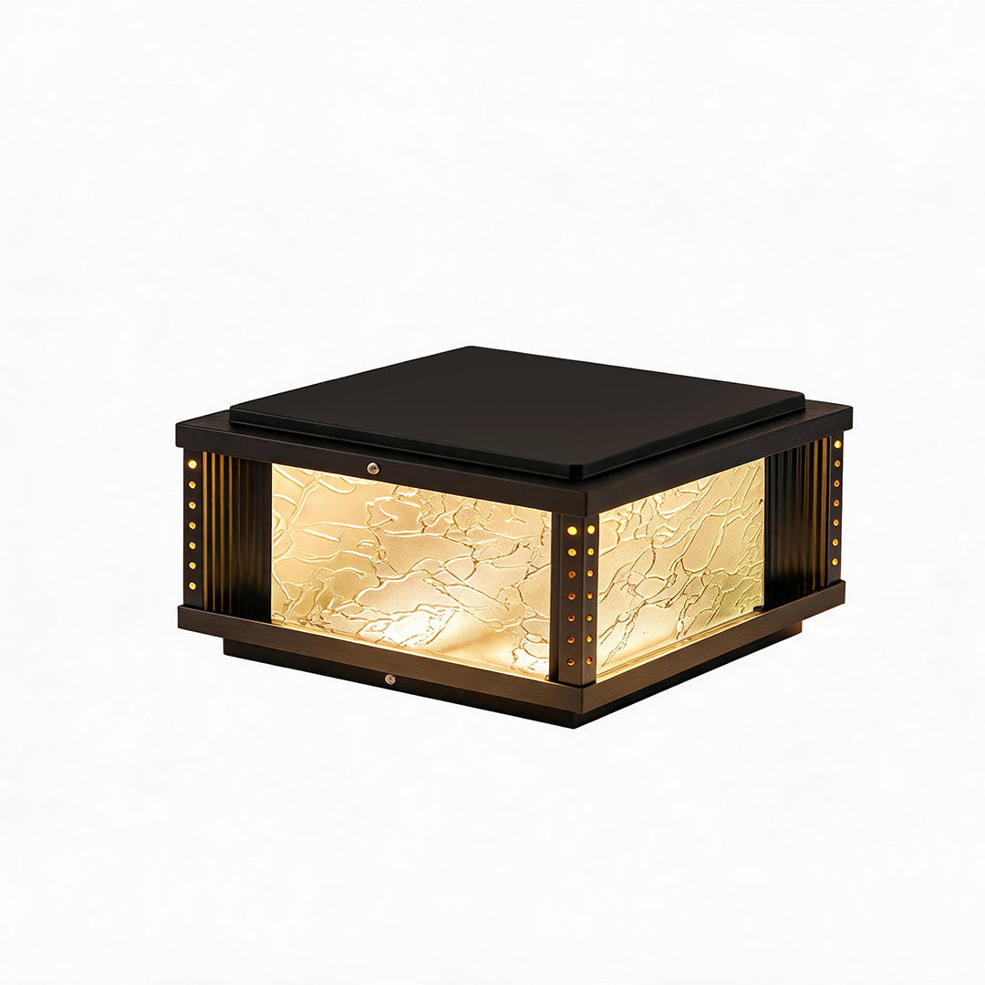 Outdoor Pillar Lights Modern Courtyard Gate Metal Lights