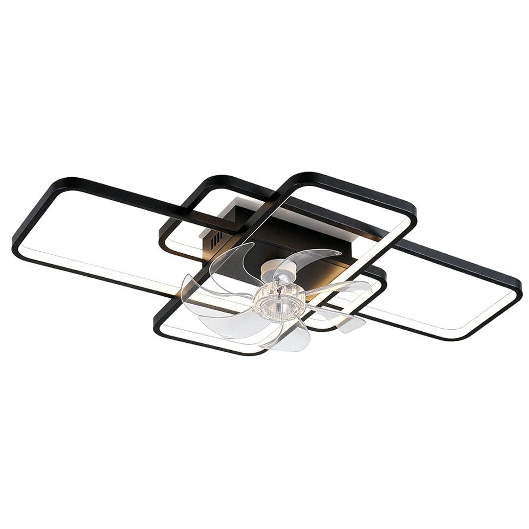 Big Ceiling Fans with Lights Acrylic Shade Clear ABS Blade Fan Light