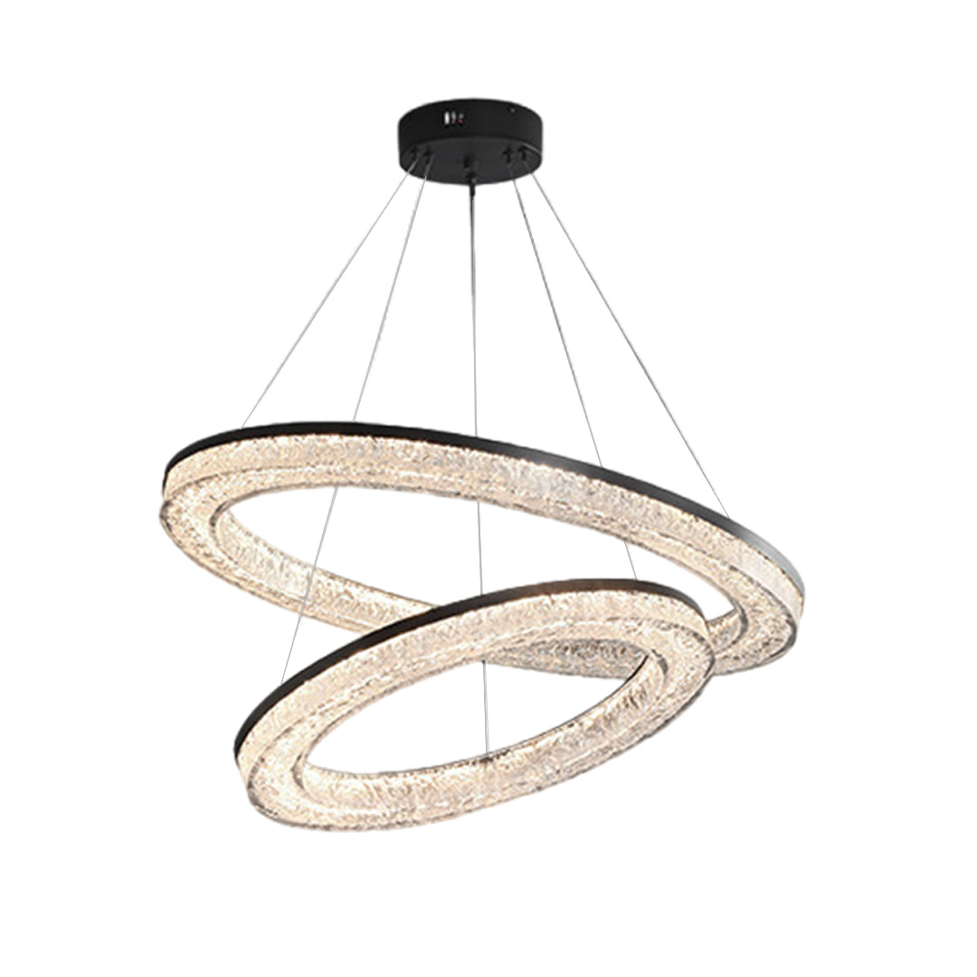 Circle Pendant Light Luxury Ring Art Chandelier
