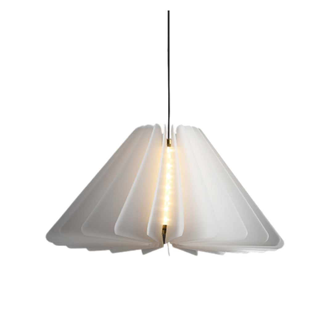 White Shade Pendant Light Nordic Cream Style PE Material LED Light
