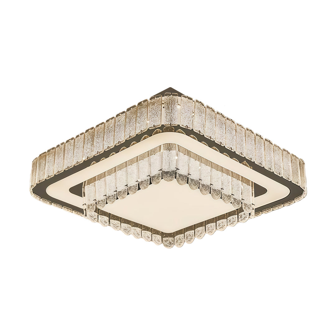 Modern Flush Mount Light Fixtures Luxury Crystal Light