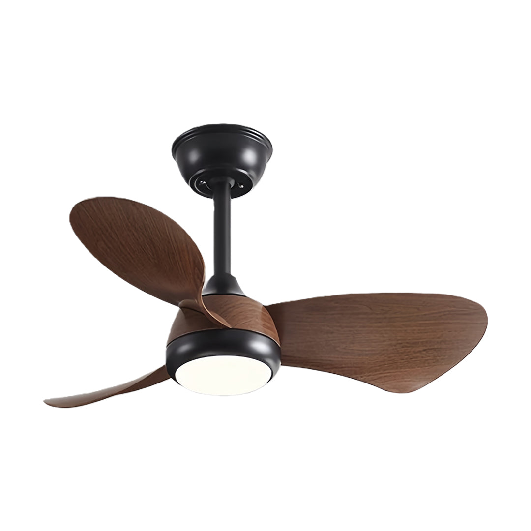 Retro Ceiling Fan with Light Nordic Inverter Metal Lamp Body Fan Light