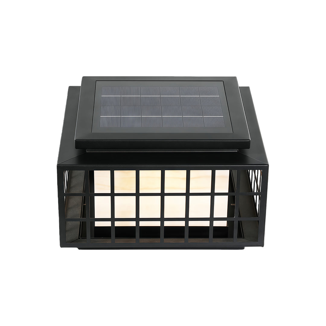 Modern Gate Pillar Lights Outdoor Waterproof Metal Lamp