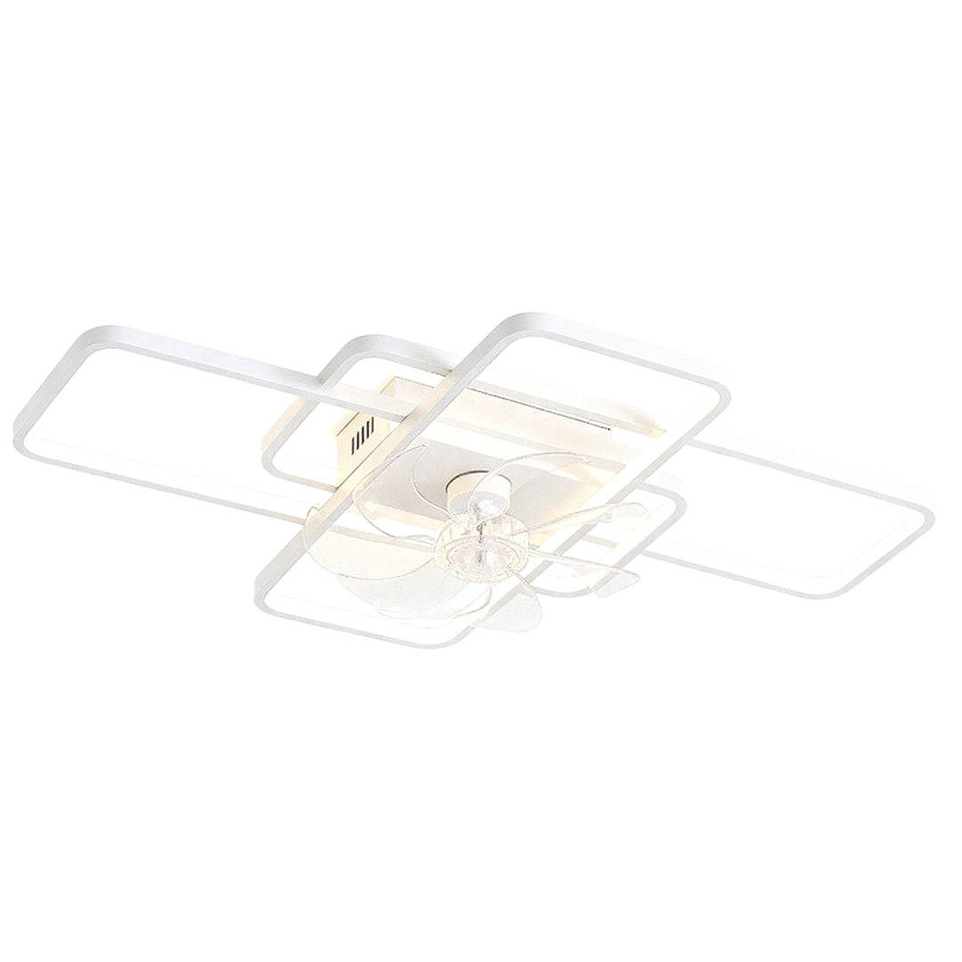 Big Ceiling Fans with Lights Acrylic Shade Clear ABS Blade Fan Light