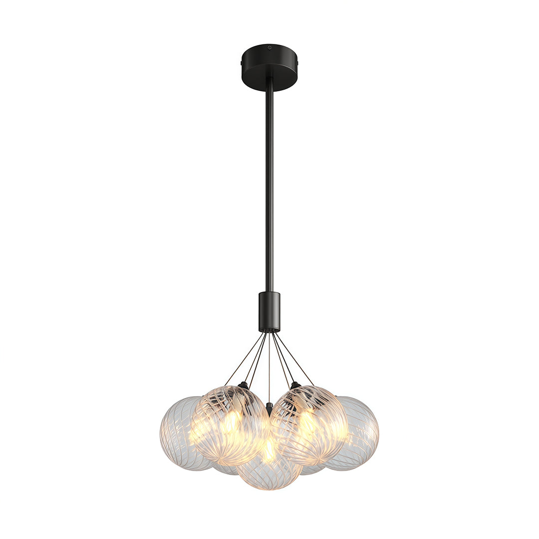 Modern Bubble Chandelier Minimalist Solid Copper Ceiling Light