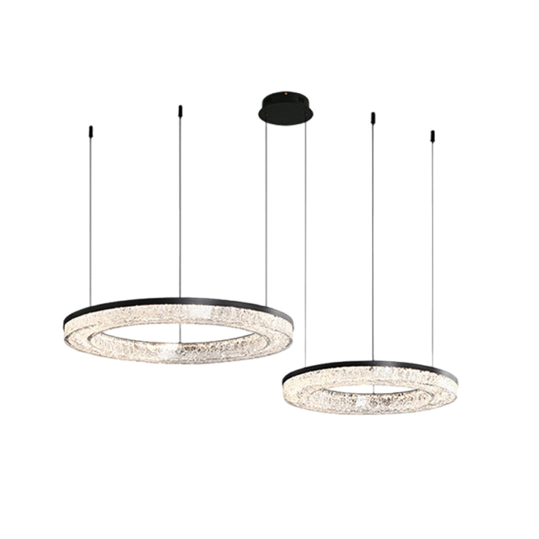 Circle Pendant Light Luxury Ring Art Chandelier