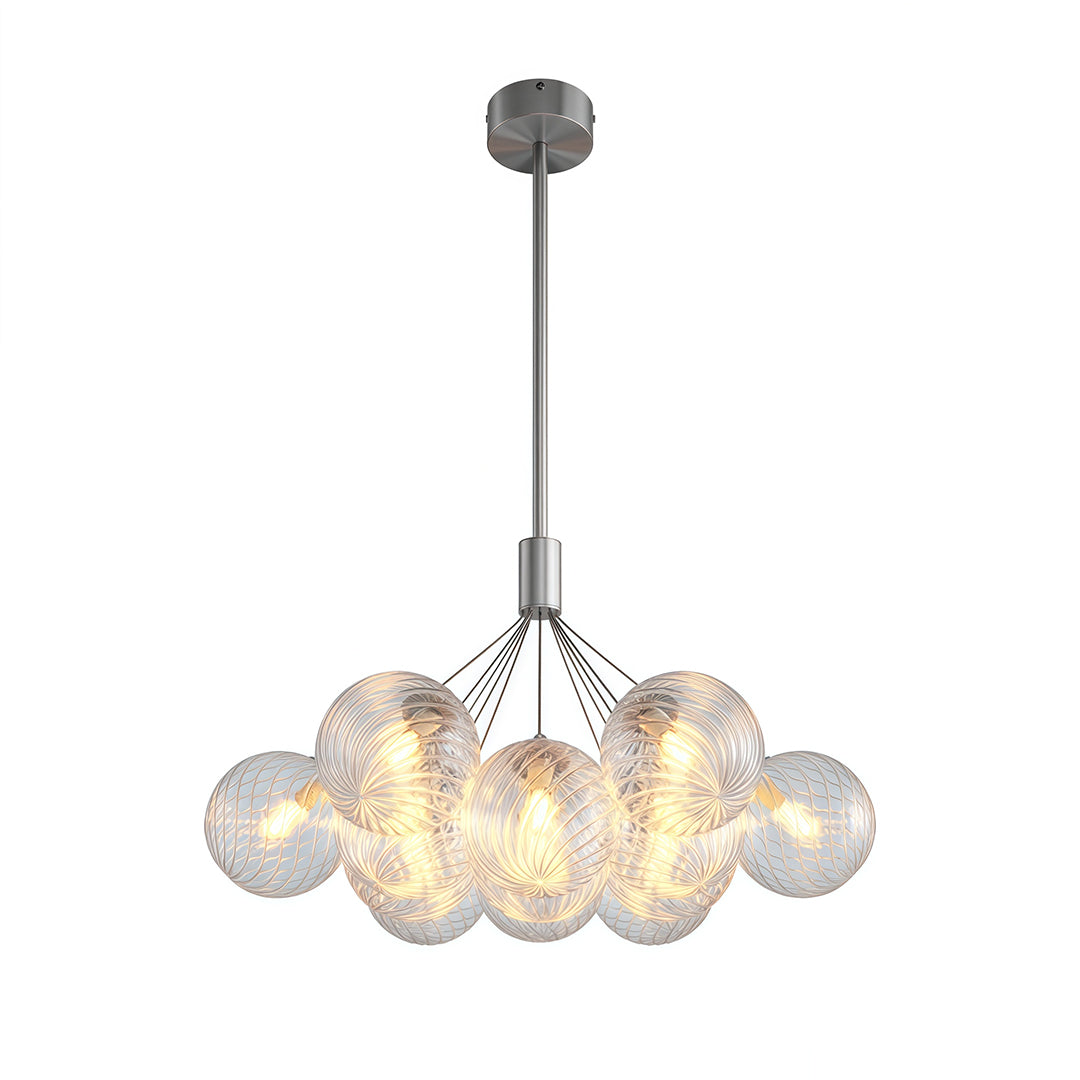 Modern Bubble Chandelier Minimalist Solid Copper Ceiling Light