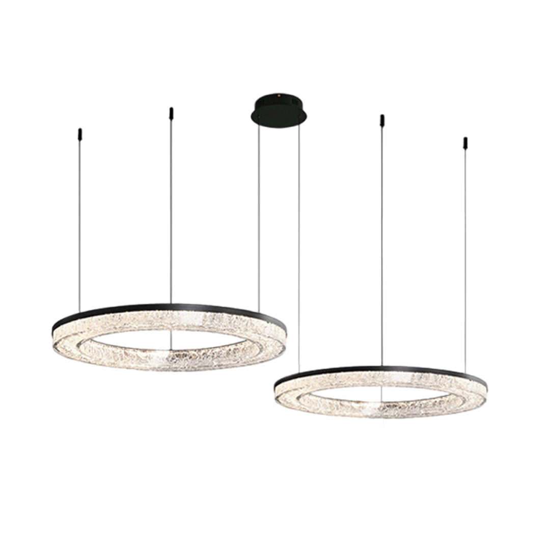 Circle Pendant Light Luxury Ring Art Chandelier