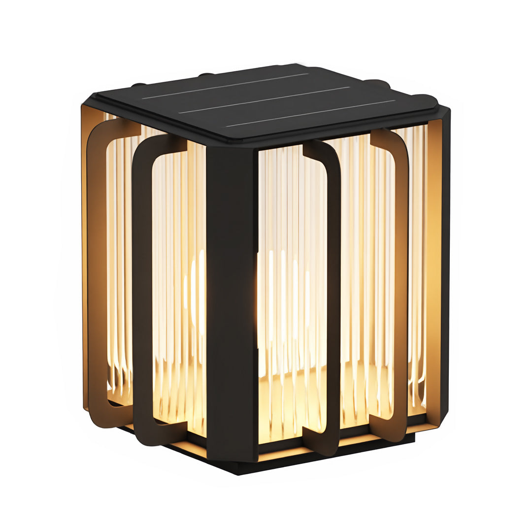 Outdoor Pillar Lantern Lights Modern Waterproof Fence Light