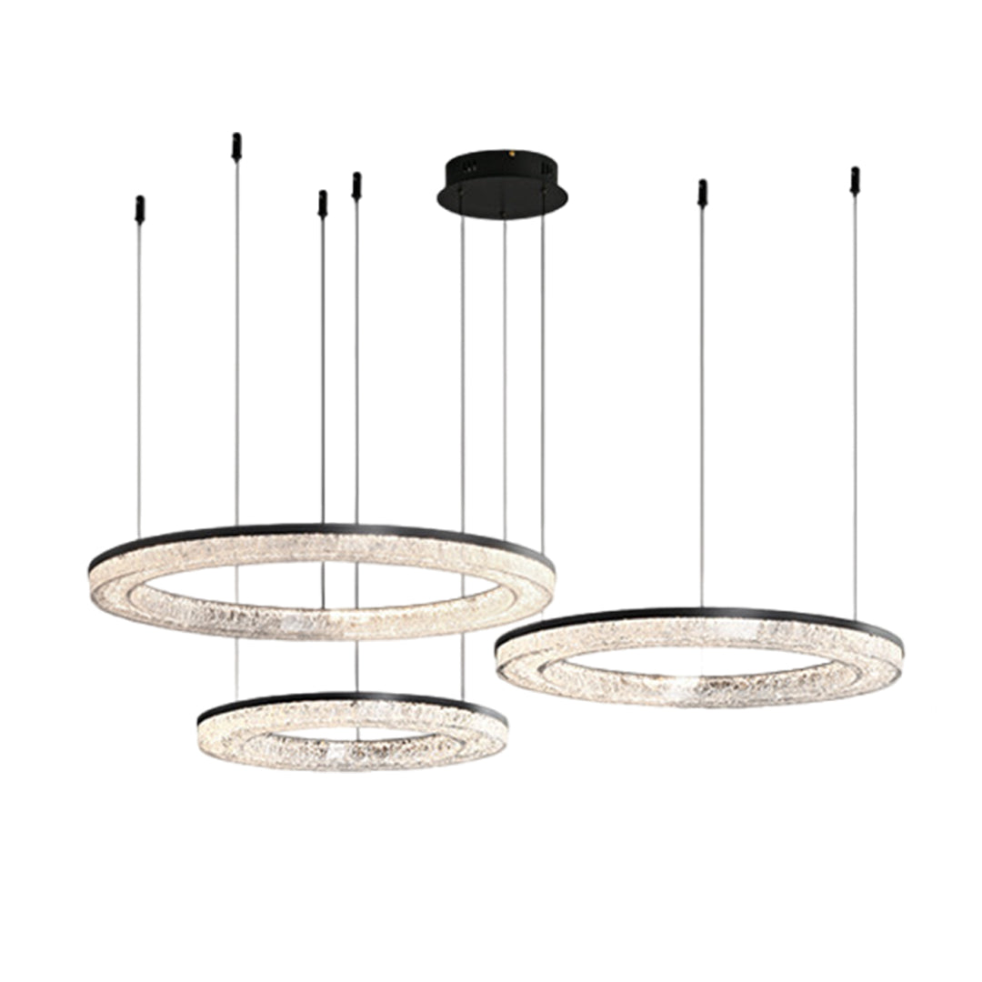 Circle Pendant Light Luxury Ring Art Chandelier