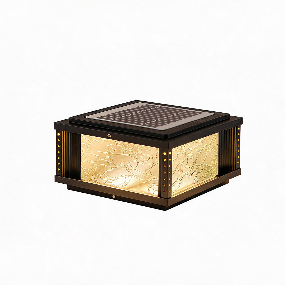Outdoor Pillar Lights Modern Courtyard Gate Metal Lights