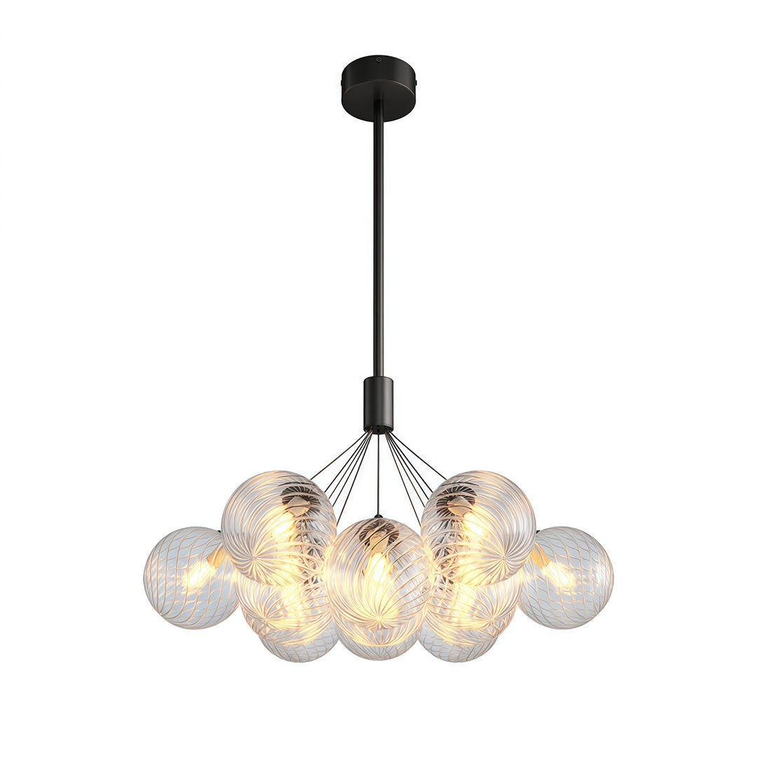 Modern Bubble Chandelier Minimalist Solid Copper Ceiling Light