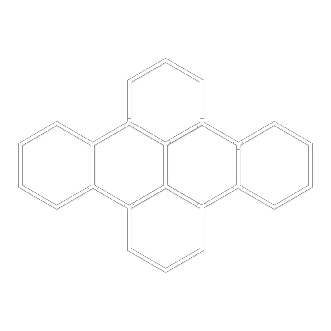 Honeycomb Ceiling Light Modern White LED Industrial Light
