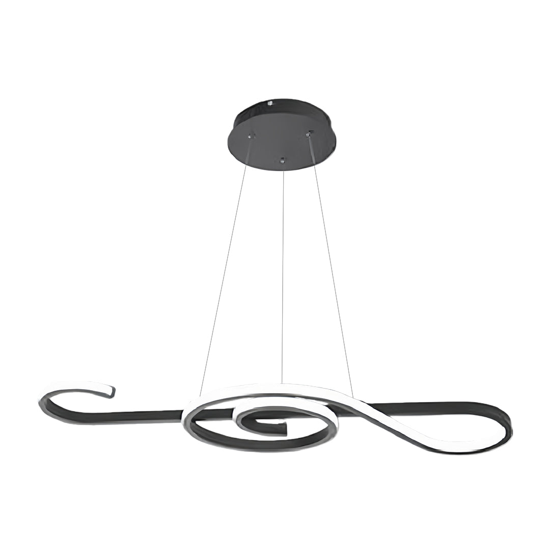 Unique Large Chandeliers Dimmable LED Simple Note Ceiling Light