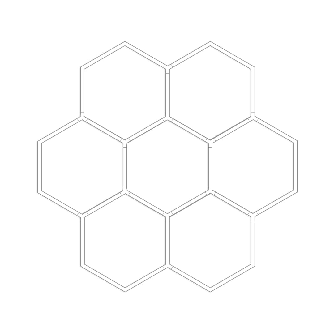 Honeycomb Ceiling Light Modern White LED Industrial Light