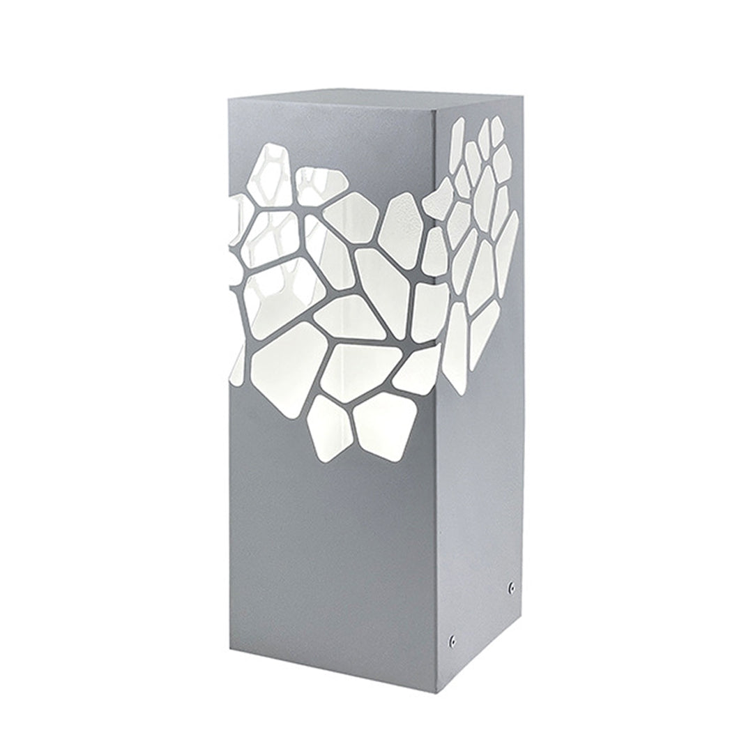 White Landscape Lights Outdoor Waterproof  Decorative Hollow Bollard Light