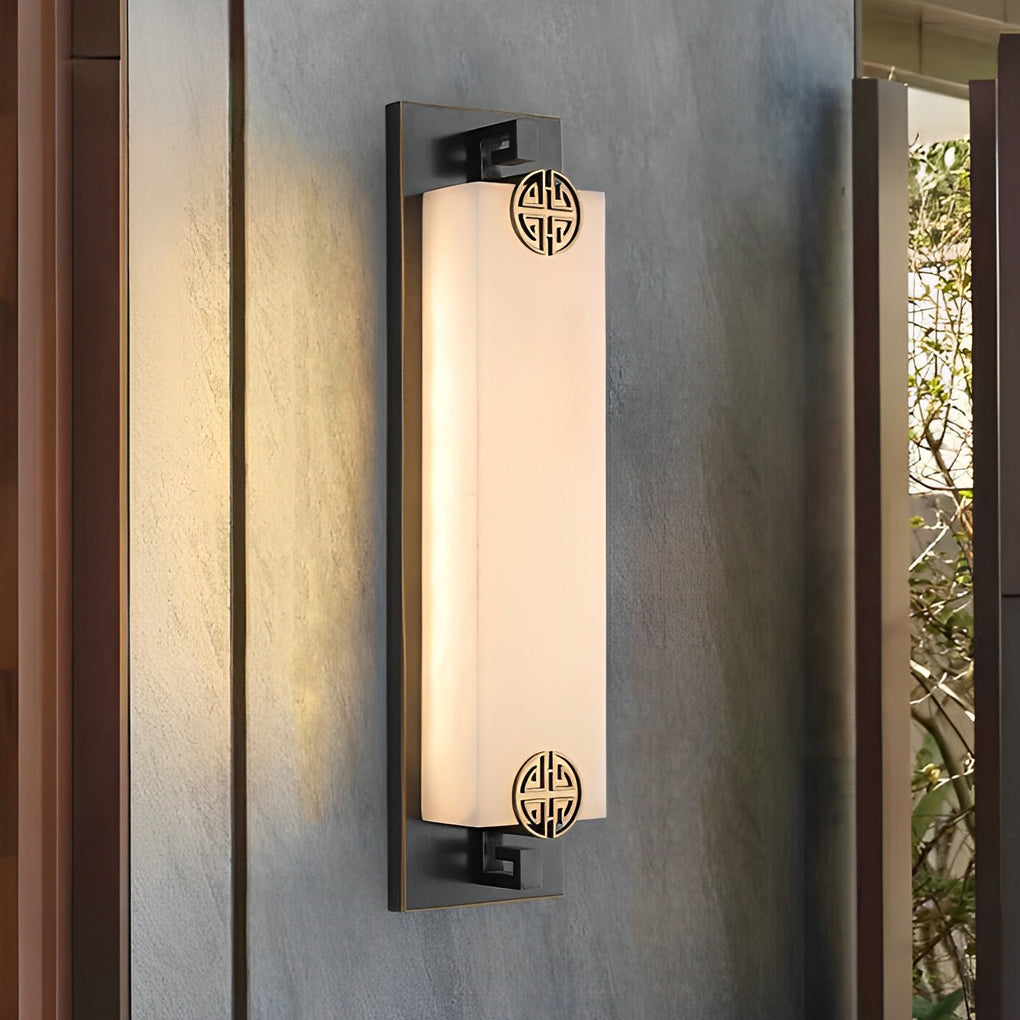 Outdoor Waterproof LED Copper Retro Exterior Wall Lights Sconces Lighting | Dazuma