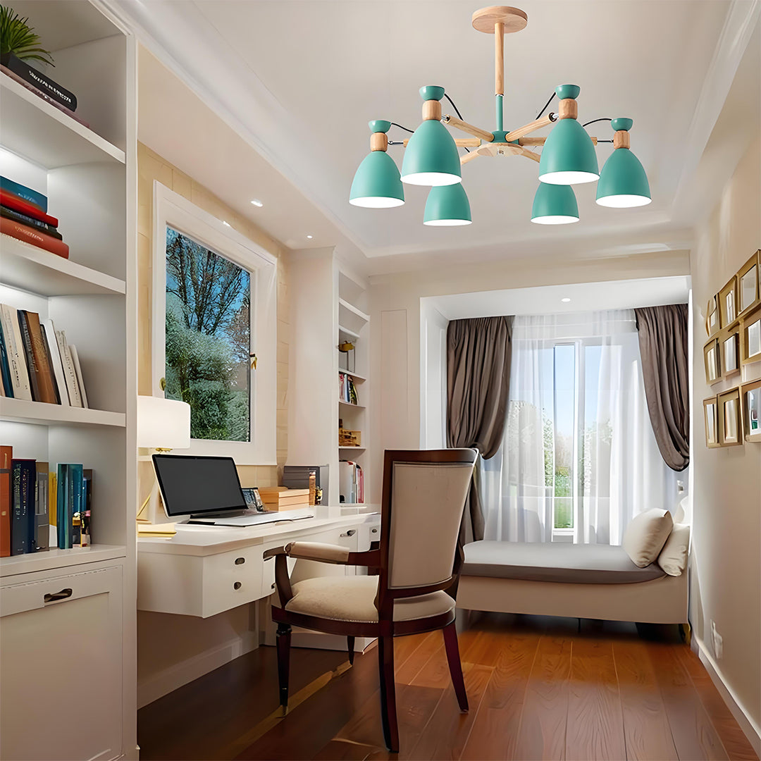 6-light LED Nordic Pendant Lighting Chandelier Hanging Ceiling Lights