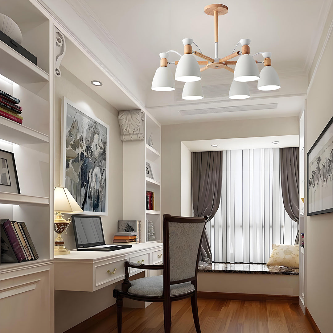 6-light LED Nordic Pendant Lighting Chandelier Hanging Ceiling Lights