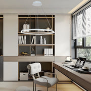 Geometric Slimline Circular Chandeliers Entry Light Dimmable Ceiling Light