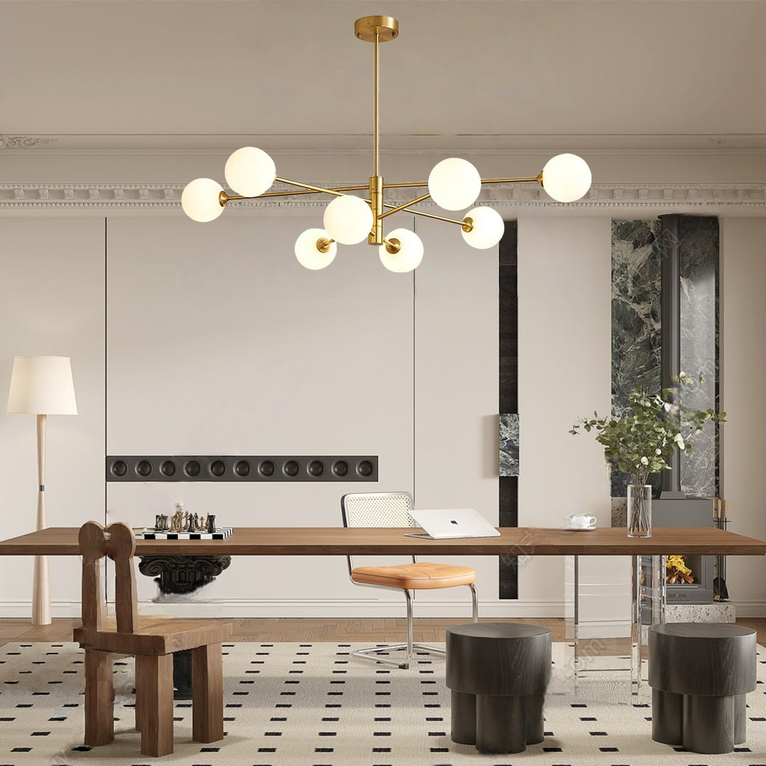 Industrial Modern Cluster Globe Geometric Pendant Light Ceiling Light