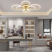 Circular Ring Dimmable LED Modern Flush Mount Lighting Ceiling Lights