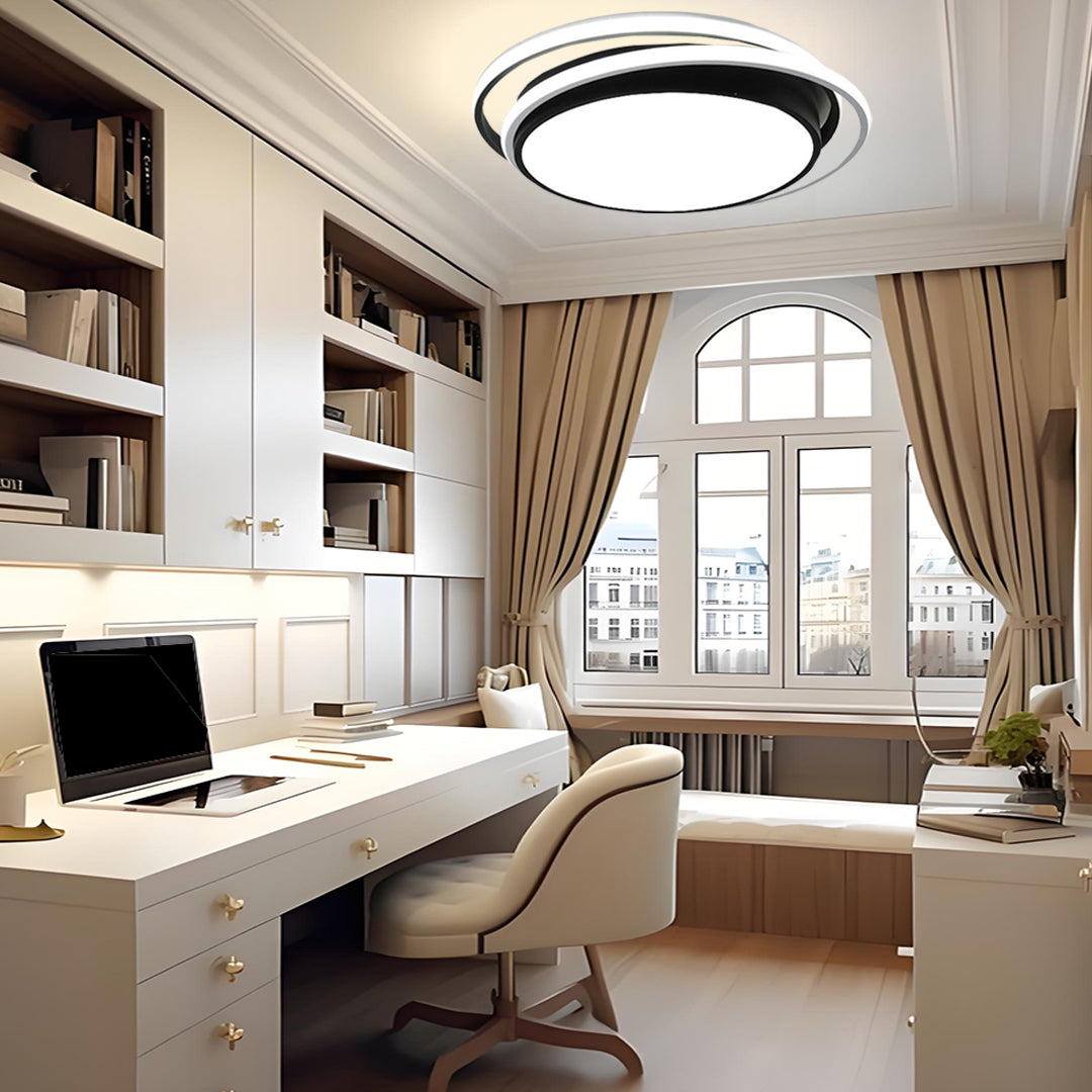 Minimalist Circular Dimmable LED Modern Flush Mount Ceiling Lighting